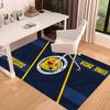 1pc Football Club Logo Print Area Rug - Soft, Washable Non-Slip Indoor Mat for Office Chairs, Living Room, Home Office Decorative Rug