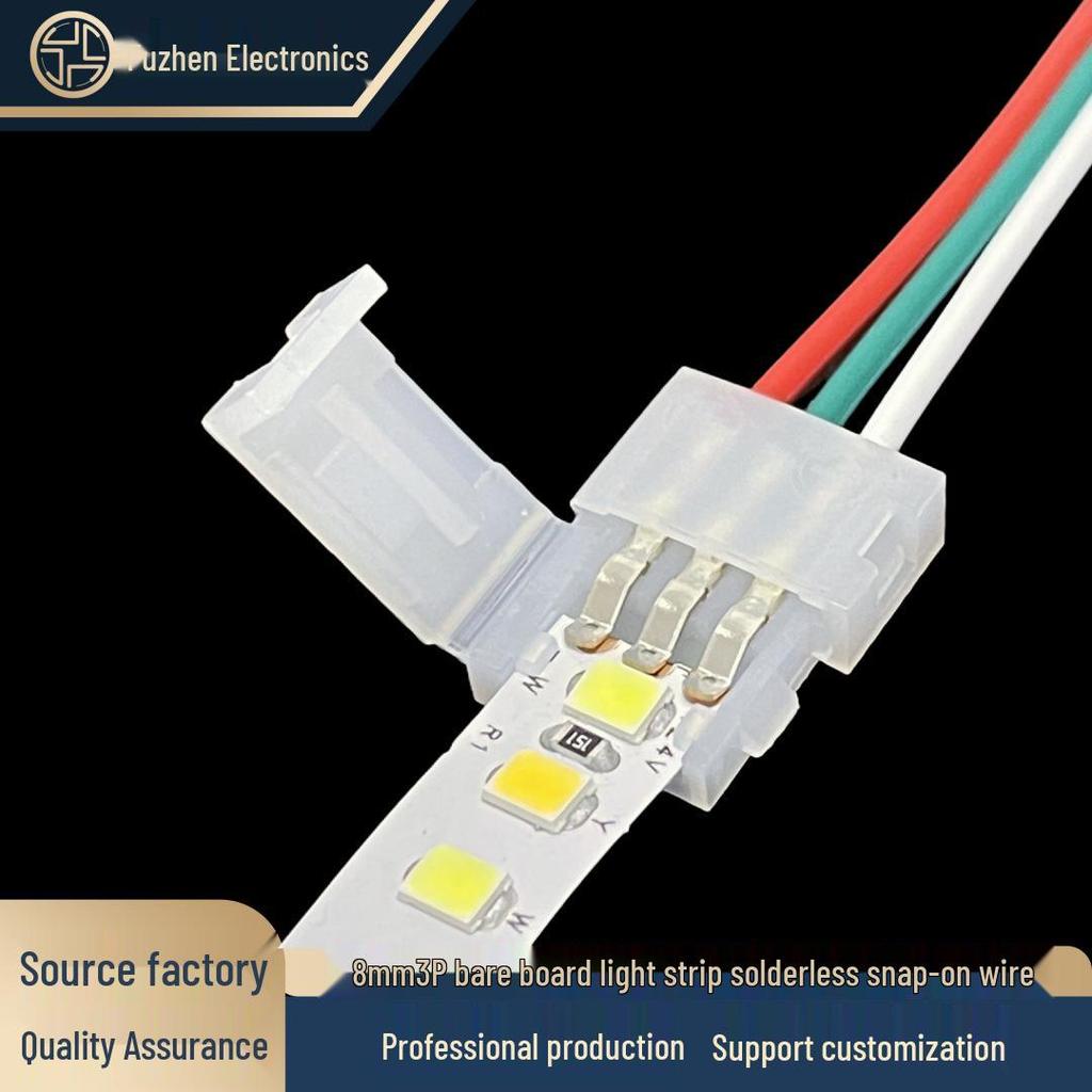 Lötfreier 8mm 2-Pin LED-Streifenlicht-Verbinder
