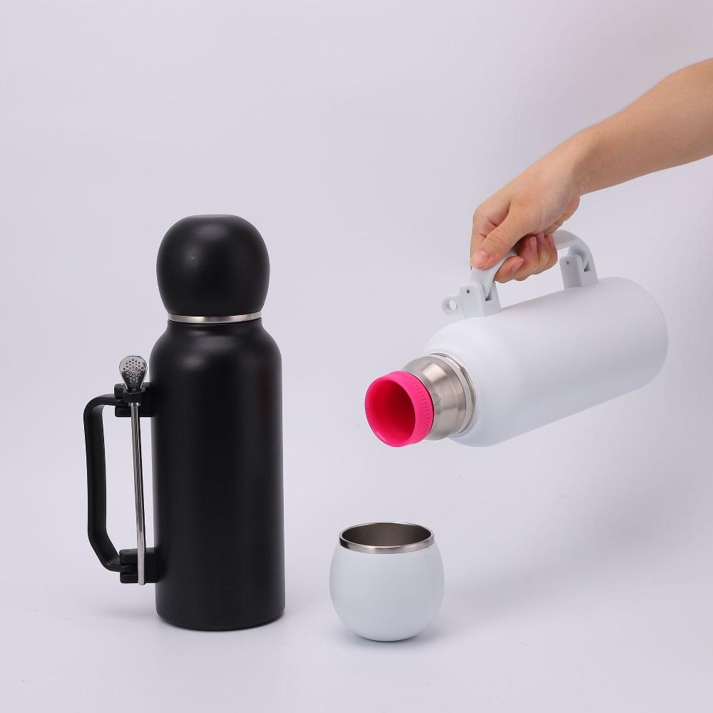 1,3-Liter-Thermosflasche aus Edelstahl für Yerba Mate, geeignet für Haushalt und Camping