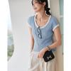 Demana Elegant U-Neck Sleeveless Knit Top