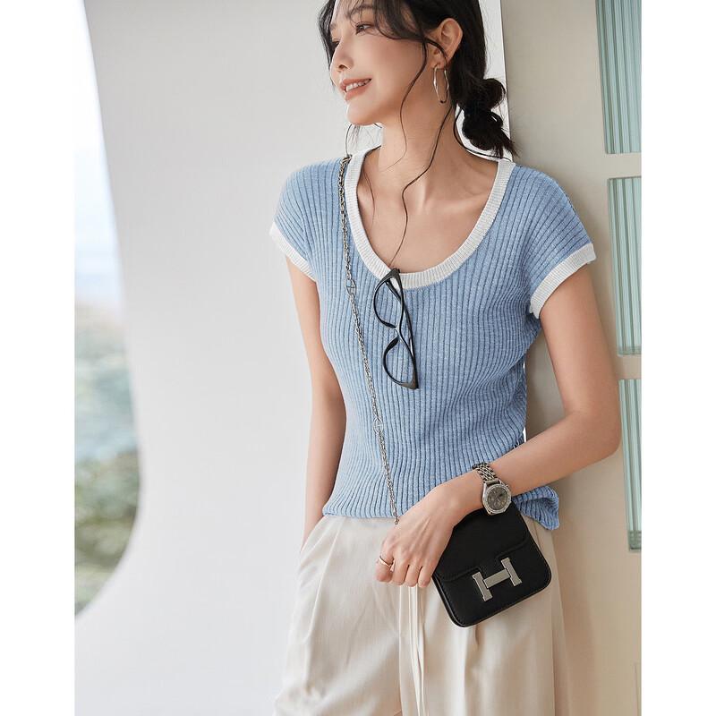 Demana Elegant U-Neck Sleeveless Knit Top