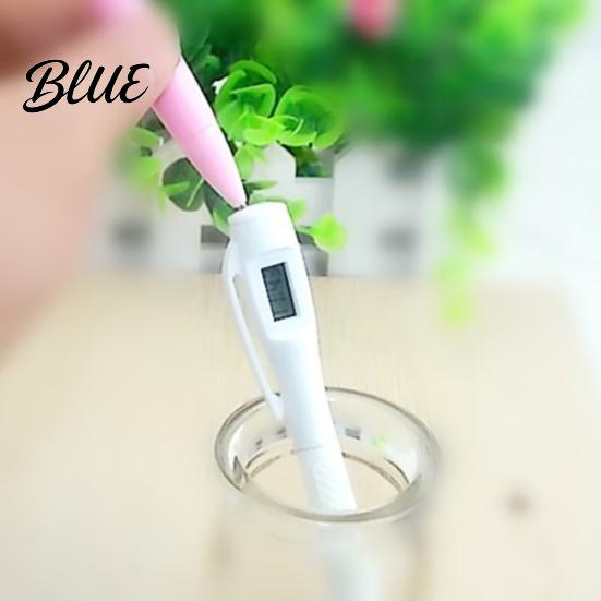 Pen Digital Watch Lightweight Clip Design Plastic Ballpoint Electronic for Writing Roller Ball