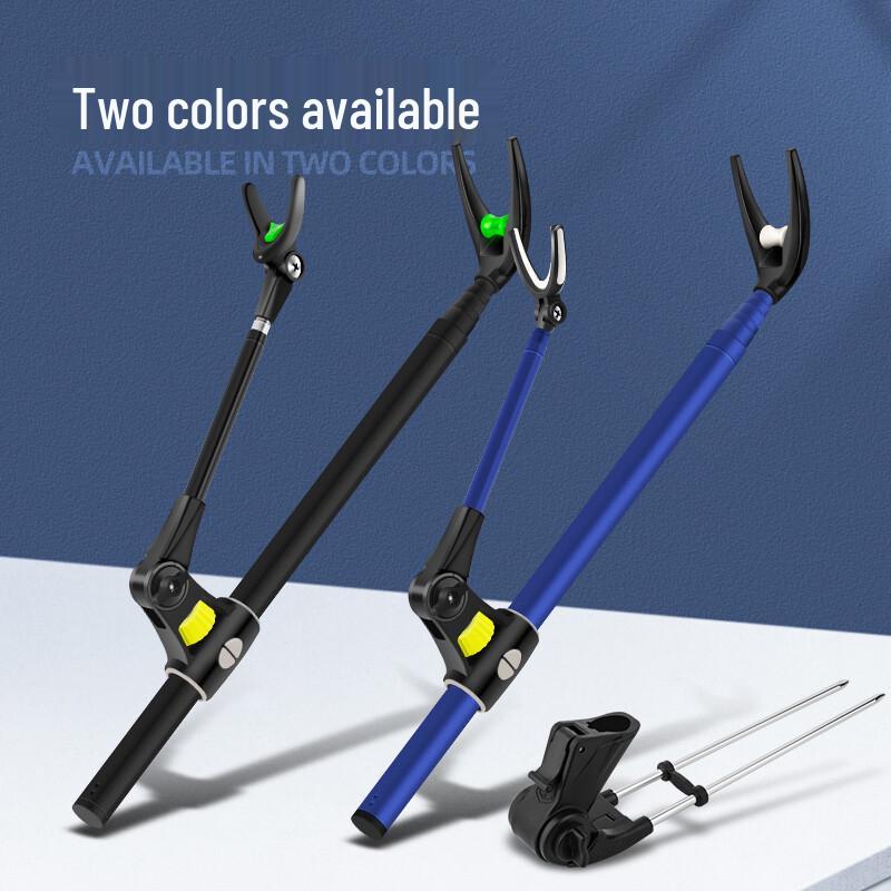 Grsaed Detachable Stainless Steel Fishing Rod Stand with Ground Insert