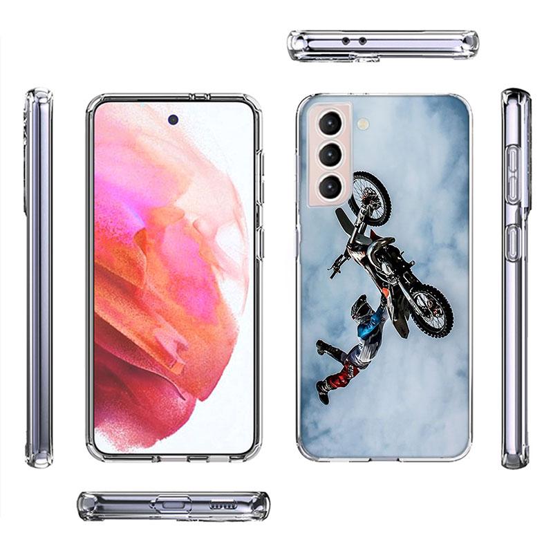 Moto Cross Motorcycle Sports Phone Case For Galaxy A14 A24 A34 A54 Samsung A02S A12 A22 A32 A42 A52 A72 A13 A33 A53 5G A03 A03S