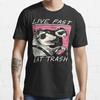 Live fast eat trash sonic youth concert de musique tournée t-shirt
