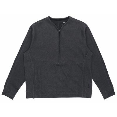 Maglione Pullover in Maglia con Mezza Zip Manica Lunga Uomo Top Grigio DD2187-010