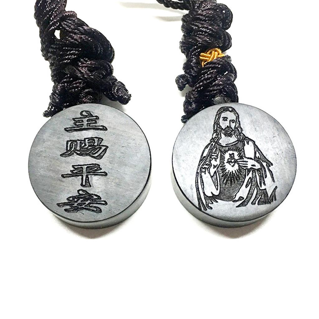 Persimmon Lucky Keychain Mansiyuyee - Lucky Charm Keyring With Natural Carved Symbols Handmade Persimmon Lotus Keychain