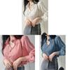 French Long Sleeve Shirt With Sun Protection Lightweight Feminine Design For Spring Summer Wear