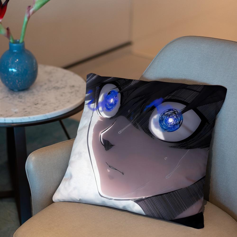 Blue Lock Anime Cushion Cover 2-in-1 Reversible Plush Pillow Cover | Car/Sofa/Bed | Perfect Gift