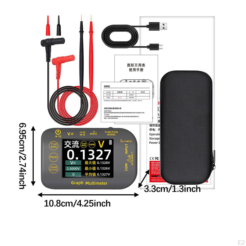 20,000 Digital Multimeter, Handheld Multifunction Ammeter, Tester for Automotive Engineers And