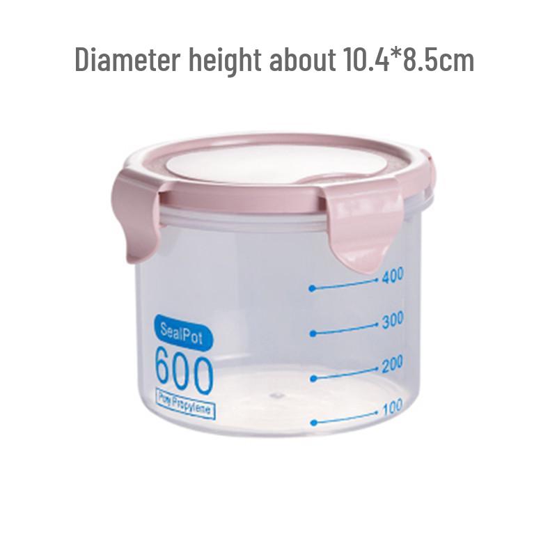 Round Dopamine Leak-Proof Food Grade Fresh-Keeping Jar for Dorm and Home Use