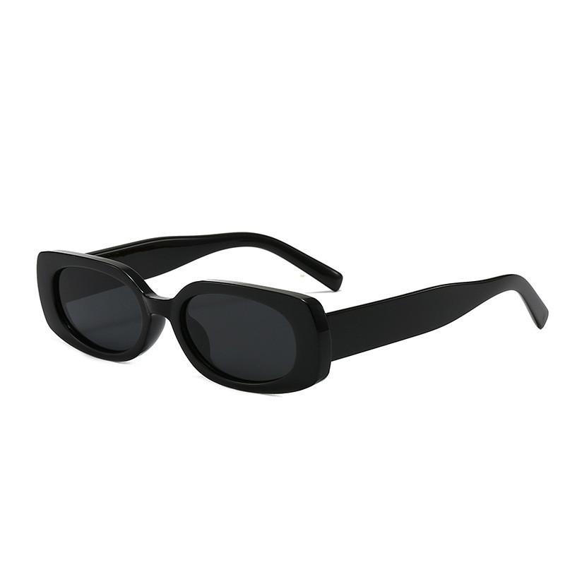 Modern Geometric Square Sunglasses With Pc Frame And Gray Lenses For Men And Women BlackGray