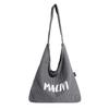 Retro large-capacity shoulder bag women's trend fashion new college student tote bag college style plaid tote bag