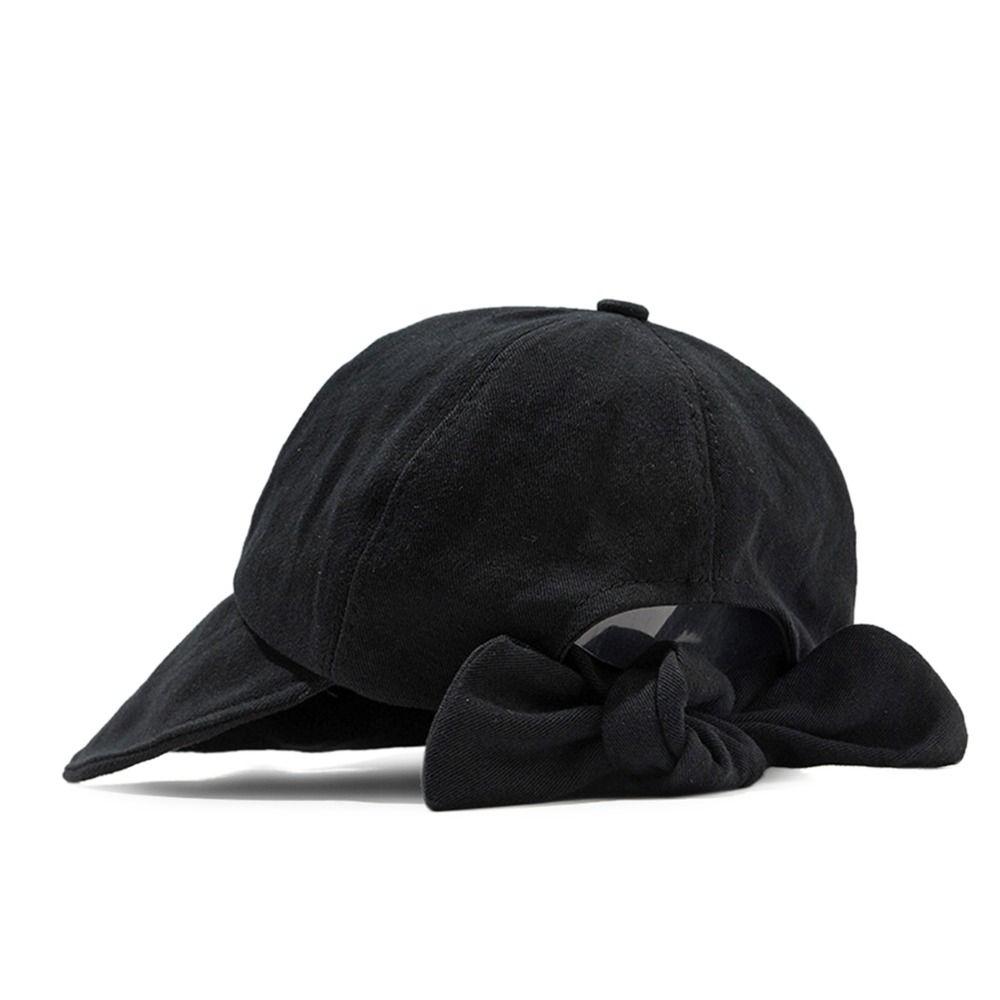 Travel Women Girl Anti-UV Soft Big Wide Brim Bows Bucket Hat Baseball Cap Sun Visor Hats Sun Hat