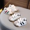 Baby Walker Shoes - Soft Sole, Breathable Leather Sneakers for Boys and Girls, Suitable for Spring and Autumn.