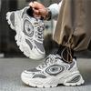 Warrior Thick Sole Height Increasing Trendy Casual Versatile Breathable Sweat Absorbent Wear Resistant Low Top Dad Shoes Men sneaker WXY(S)-5607C02