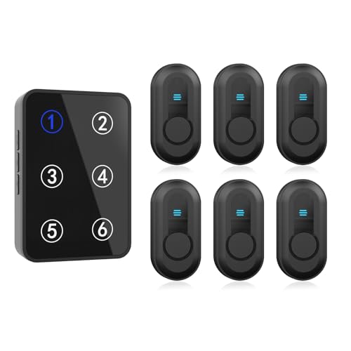 

DAYTECH Nurse Call System, Wireless Nurse Call Bell for Home Use, Caregiving Supplies, 5 Volume Levels, 38 Songs to Choose From, 150m Reception Range,