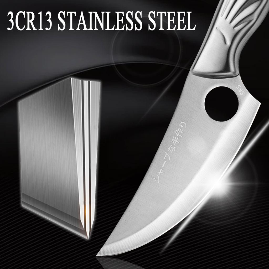Boning Knife Full Stainless Steel Kitchen Knife Chef Knife Butcher Knife Sharp Knife Slicing Knife