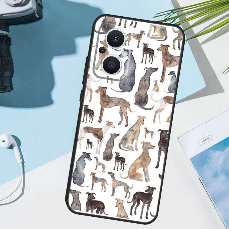 Greyhound Case For OPPO Reno 12 F 13 13F 11 8T 7 8 10 Pro OPPO Find X8 X6 Pro X3 X5 Lite Cover Funda