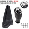 969356242r Manual 5 6 Speed Gear Shift Knob With Dust Cover Leather Gaiter Boot For Renault R Logan II 13-22 Sandero II 13-19