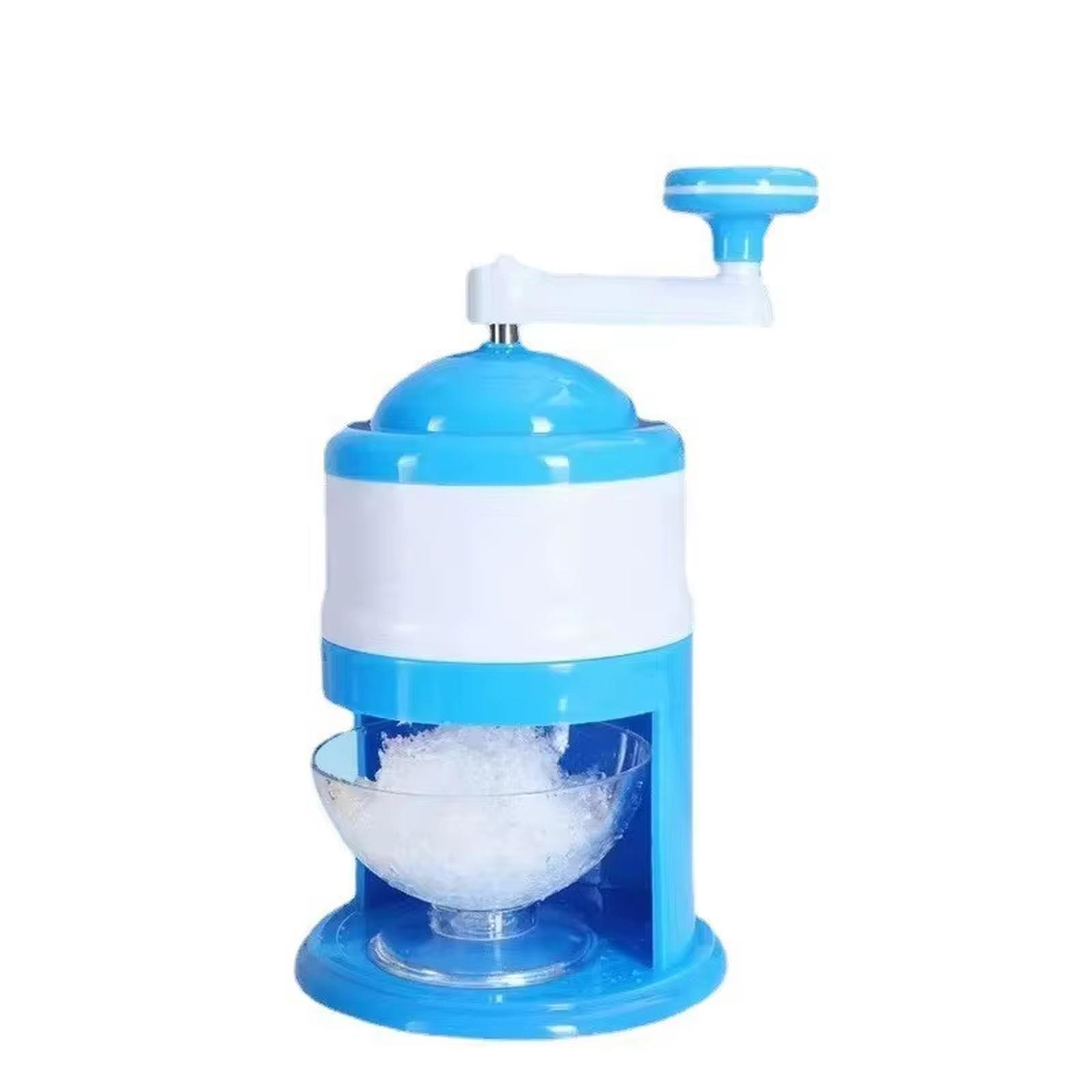 Manual Ice Shaver Crusher Portable Homemade Snow Machine for Home Use синий
