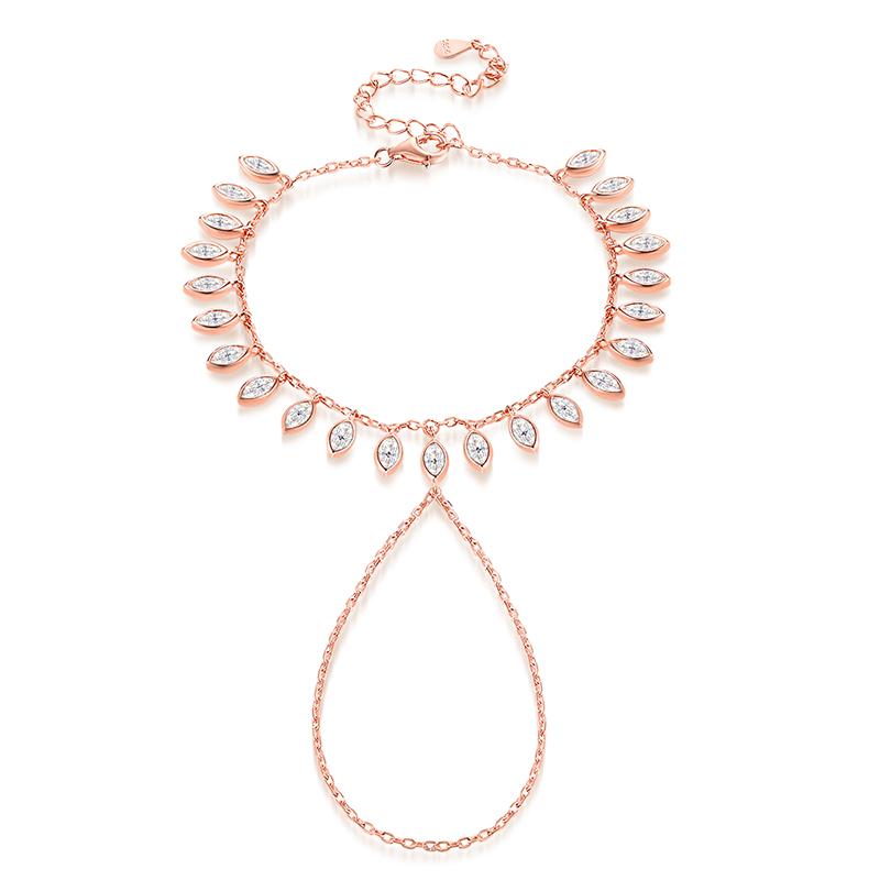 

Smyoue 2.5*5mm Marquise Cut Bubbles Moissanite Bracelets for Women Valentine s Day Gifts Female Chain 100% 925 Silver For 14 to 18cm size