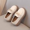Girls' Princess Shoes 2025 Spring Children's Loafers Baby Black Small Leather Shoes Genuine Leather One-pedal Girls' Single Shoes