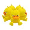Cartoon Angry Duck Figurine 3D Printed Frowning Sitting Duck Statue Sculpture Little Blue Yellow Duck Ornament Decoration