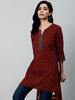 Women's Top Tunic Cotton Printed Tops For Regular And Office Wear Kurta
