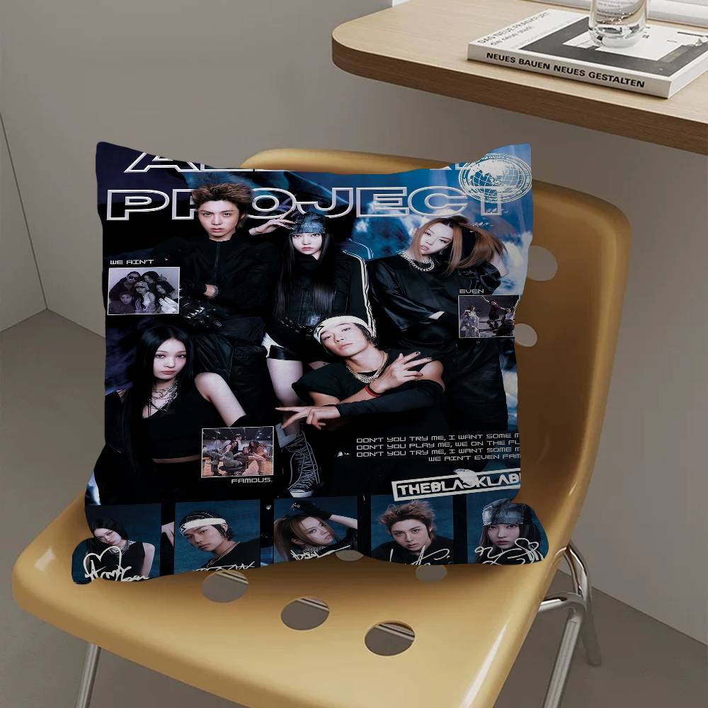 Kpop ALLDAY PROJECT Pillow Anime Pillow Sofa Bed Head Pillow Cover Cushion Cover 45x45 Cm Fashion