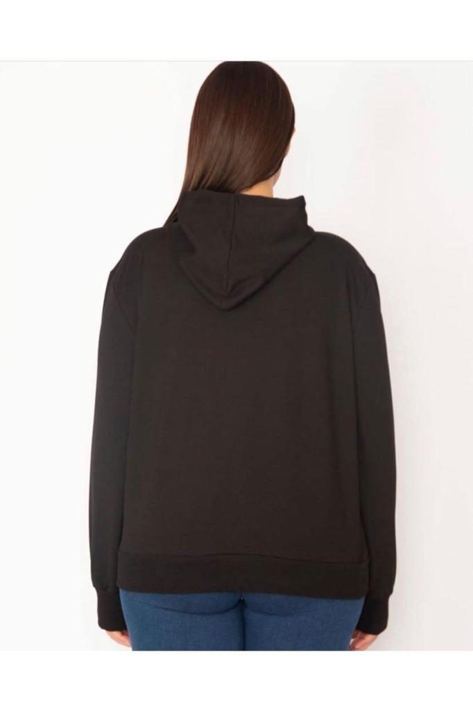 Damen-Sweatshirt im großen Größen-Stil, Übergröße, Sweatshirt, Kapuzenpullover