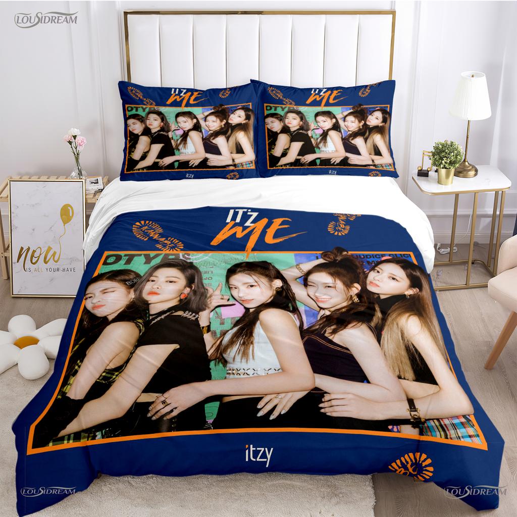 Itzy-Korean Singing Group All Season Duvet Cover Comforter Bedding Set Soft Quilt Cover And Pillowcases Single/Double/Queen/King