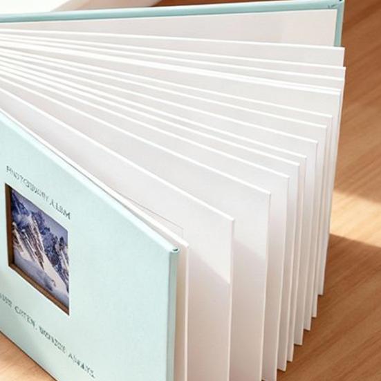 Photo Album, Small Slip-in Photo Album, Photo Book Picture Album with Front Window, Holds 52 Photos Memory Book for Wedding Family Anniversary