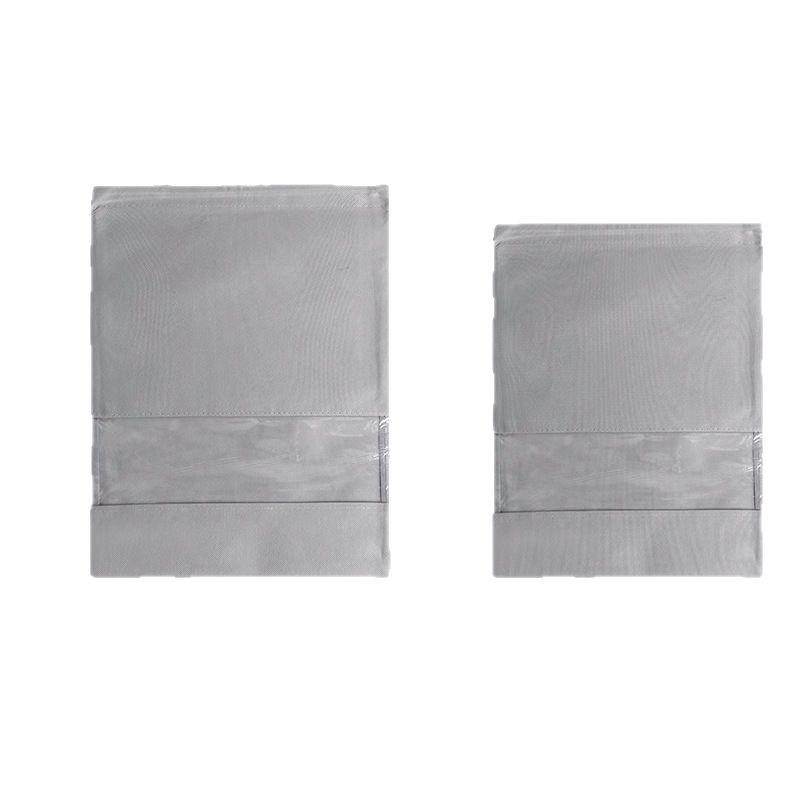 Průhledný prachotěsný úložný a cestovní obal na bílé boty