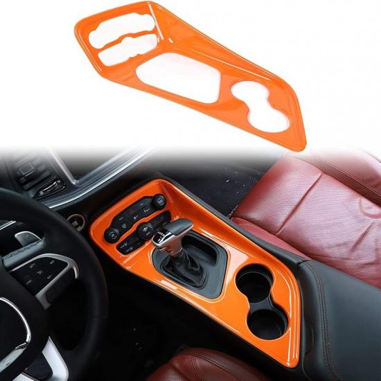 Voodonala For Challenger Gear Shift Shifter Panel Shift Lever Panel Transmission Gear Selector Gearstick Panel Cover Trim Fit For 2015-2025+ Dodge