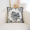 Chinese Style Light Luxury Velvet Pillowcase Retro Model Room Living Room Sofa Cushion Bay Window Pillow Zen Meaning