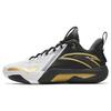 New Quick Battle 5 Cushioning Wear-Resistant Mid-Top Basketball Shoes Men's Black Gold 112341113-7