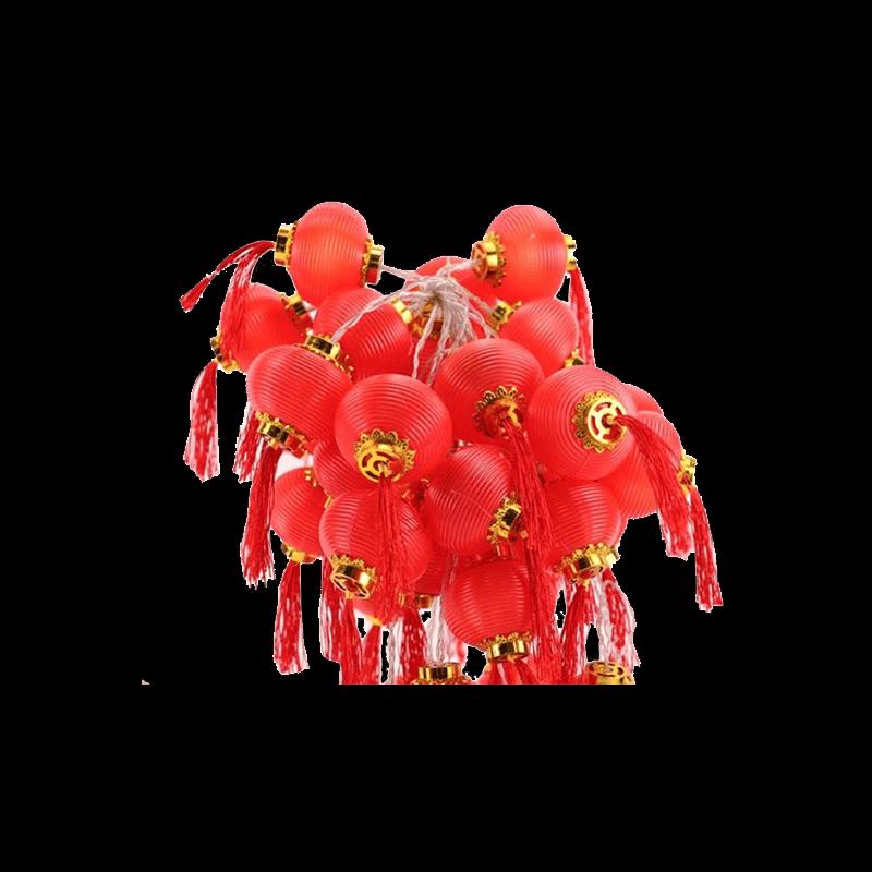 Shixun  Fu  Character New Year Red Lantern String