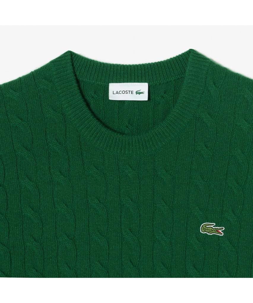 LACOSTE Men'S Cable Crew Neck Pullover Ah816E-55N 132