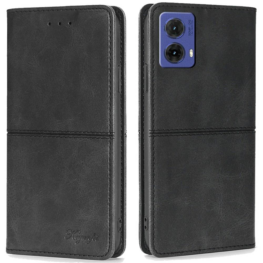 For Motorola Moto G85 5G/S50 Neo 5G Case Card Slots Cowhide Texture Phone Leather Cover