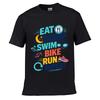 Colorful Triathlon Routine Motivatio Short-sleeved T-shirt