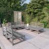 VidaXL Solid Pine Wood Garden Lounge Set 6 Pcs Patio Furniture Garden Furniture Terrace Furniture Set Furniture 3075411