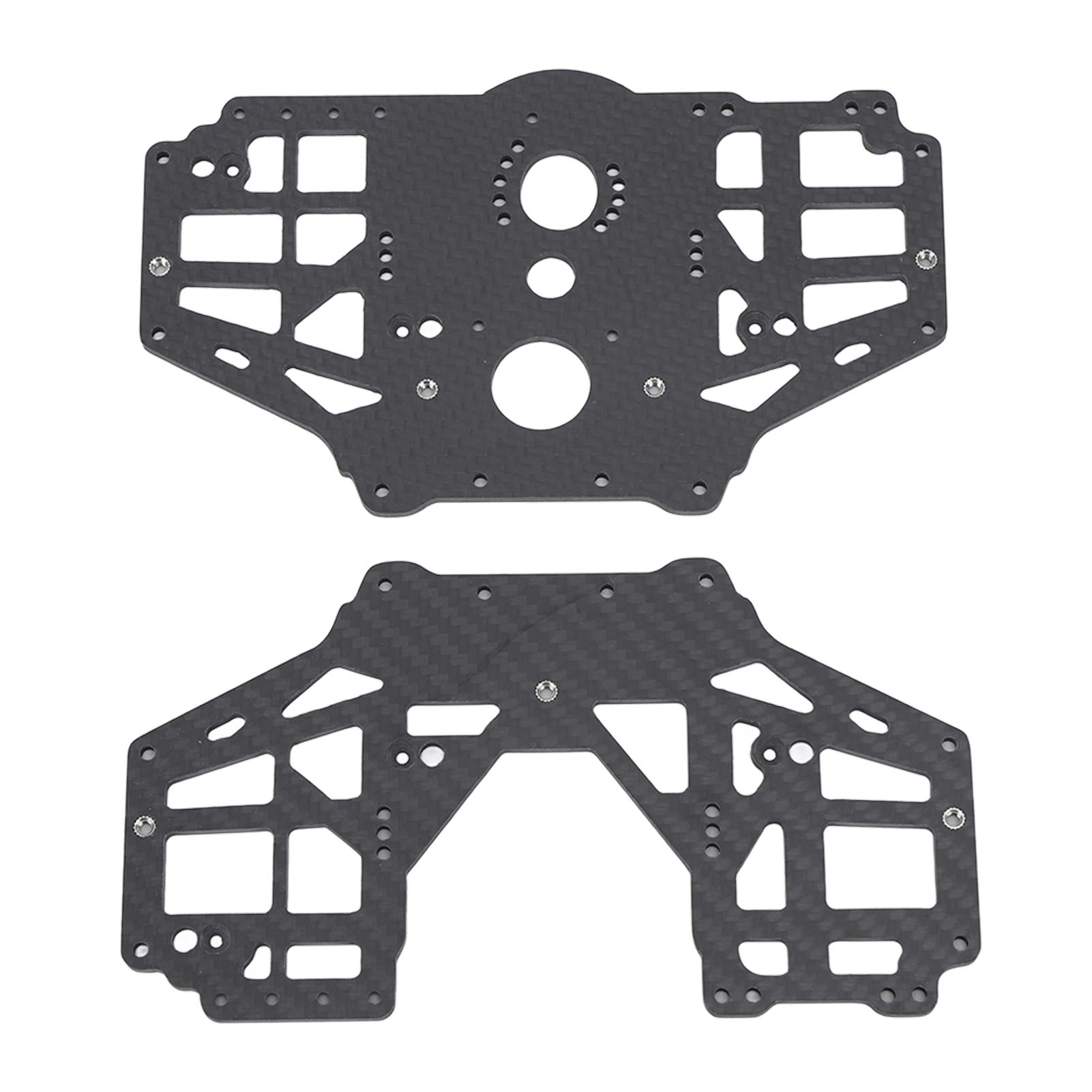 

2Pcs Chassis Side Plate Set Left Right Carbon Fiber Black for Losi LMT 1:8 4WD Solid Axle RC Car