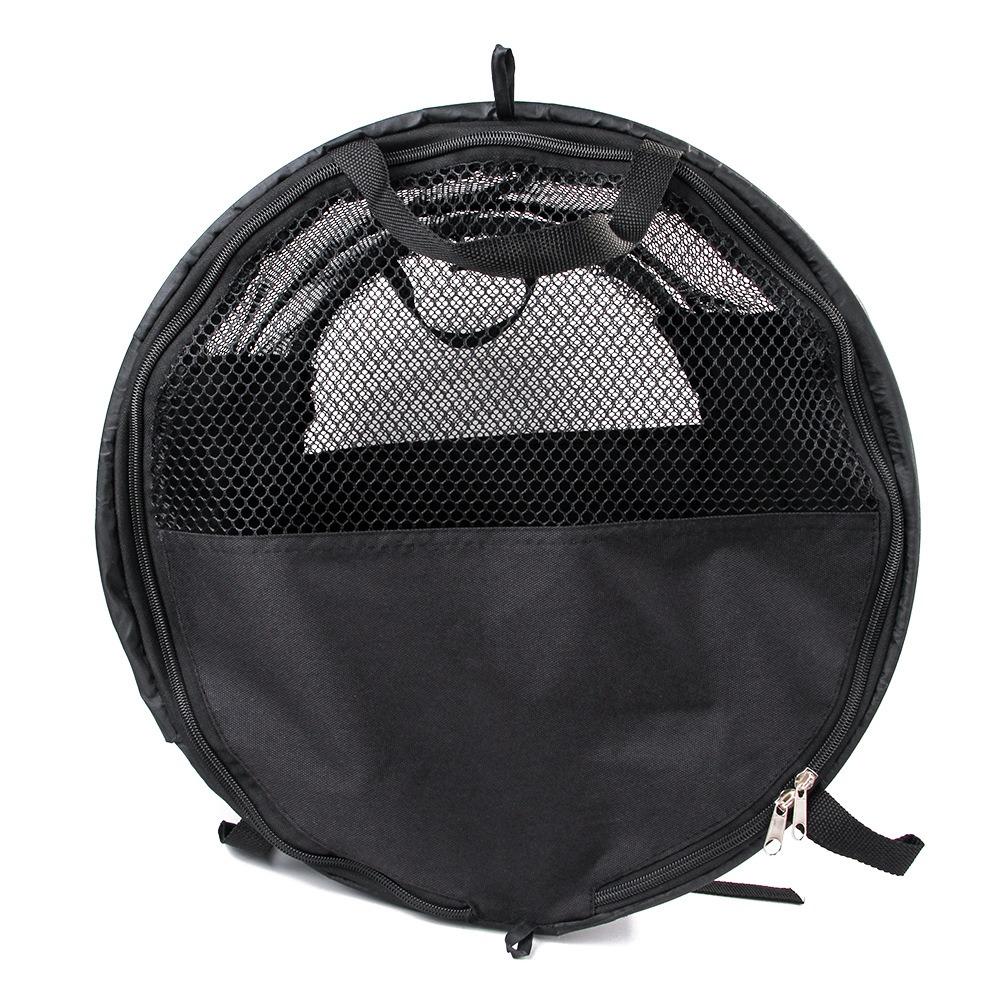 Foldable Pet Car Bag with Safety Belt Cylindrical Dog Car Seat Carrier Large Capacity Wear-resistant Car Rear Dog Seat Tent
