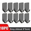 10/1PCS Stainless Steel Towel Hooks Waterproof Self Adhesive Hanging Holder Keys Bag Wall Hanger Bathroom Kitchen Organizer Hook