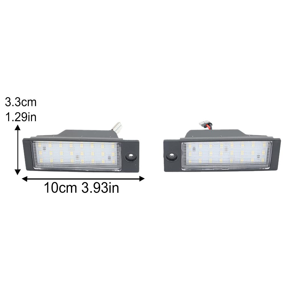 Pair LED License Plate Lights for Hyundai Tucson IX35 2016-2025 for Kia Forte Sedan 2019-2025 Car Rear Lamp Accessories