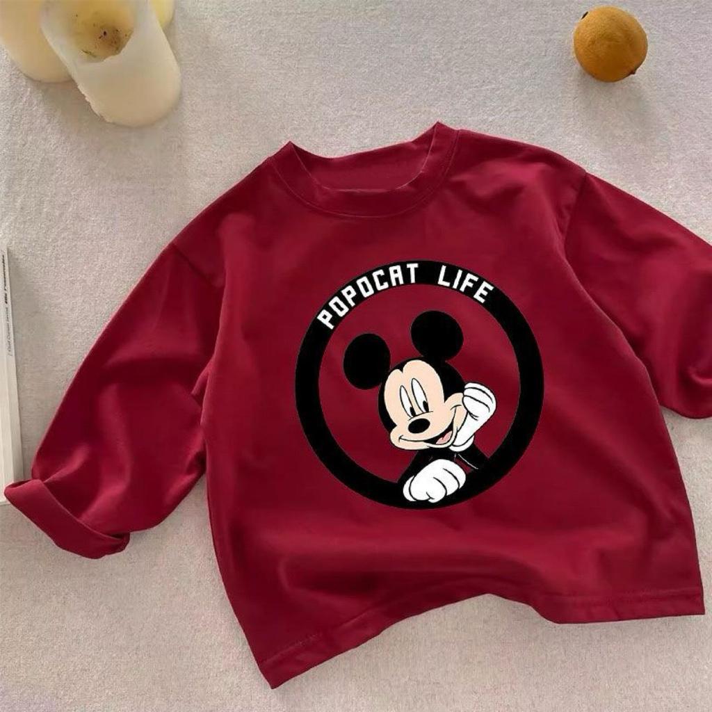 Trendy Spring & Autumn Kids' Cotton Long Sleeve T-Shirt - Cute Design for Boys & Girls