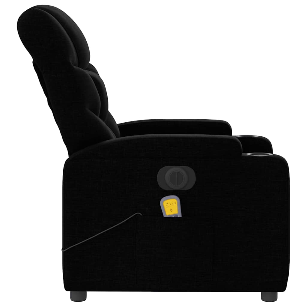 Electric Massage Chair Black Fabric