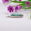 Fancy Arizona Turquoise Pendant, Handmade Pendant, Kingman Turquoise Jewelry, 925 Sterling Silver Pendant, Birthday Pendant, Gift for Mother