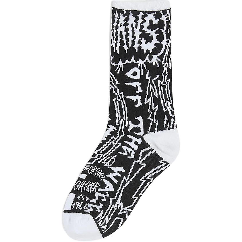 Vans Crew Socks Unisex 1 Pack Black VN0A49ZDY28 4-7.5